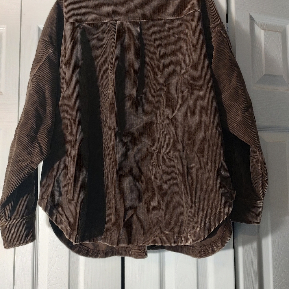 Corduroy shacket